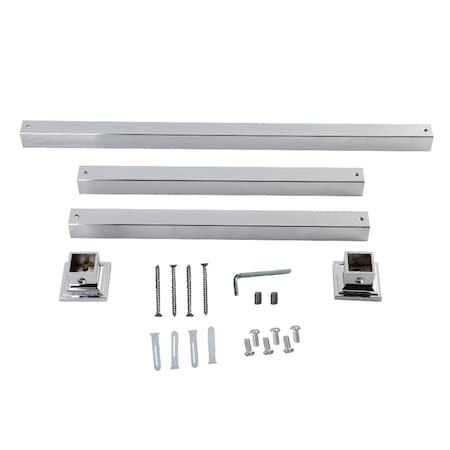 Kingston Brass VPB3328SQ1H Console Sink Legs Wall Support, Polished Chrome VPB3328SQ1H